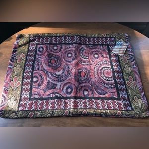 Standard Shams Jacquard Woven Manual Woodworkers And Weavers USA Lot of two NWT